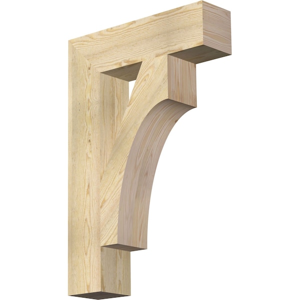 Ekena Millwork Westlake Block Rough Sawn Bracket, Douglas Fir, 6"W x 24"D x 36"H BKT06X24X36WTL05RDF - main